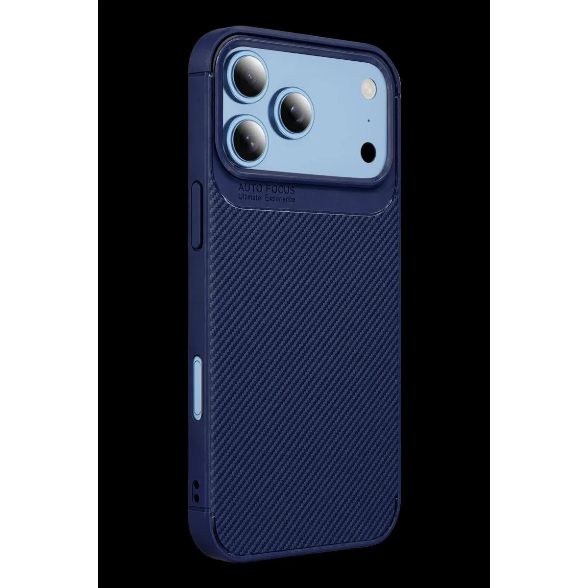 Newface Apple İphone 18 Pro Max Auto Focus Karbon Kapak - Lacivert görsel 3