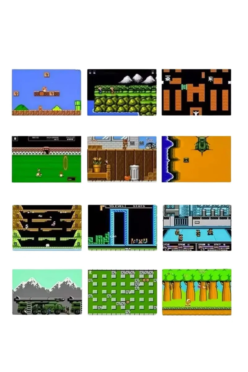 Çocuklara Özel Taşınabilir Sup El Atarisi 400 Oyunlu Nostaljik Oyun Konsolu görsel 5