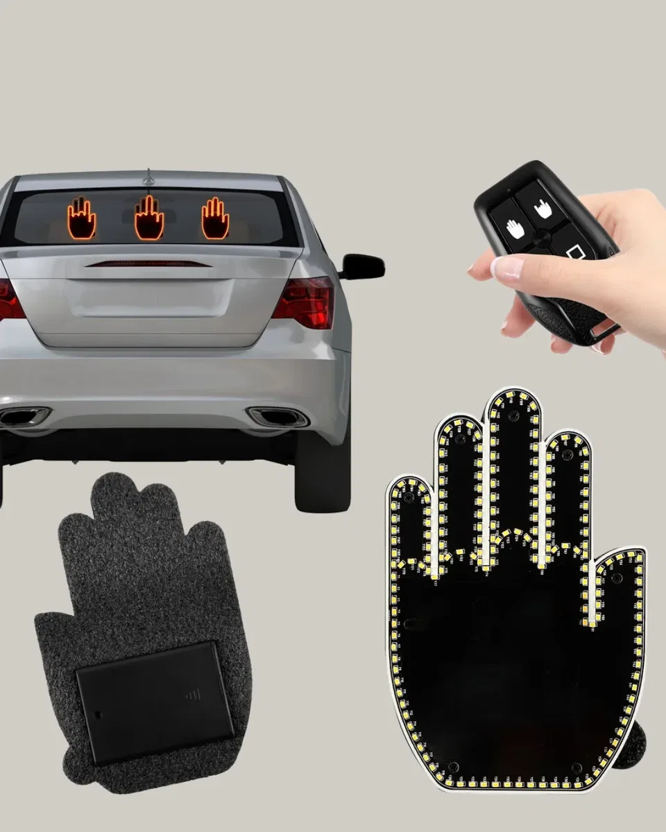 A Kalite Uzaktan Kumandalı LED Park Uyarı Işığı El Figürlü Model görsel 5