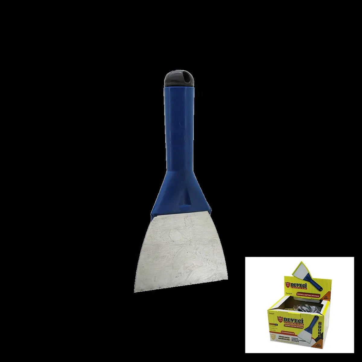 Metal Kazıma Spatulası 120 mm Plastik Saplı görsel 2