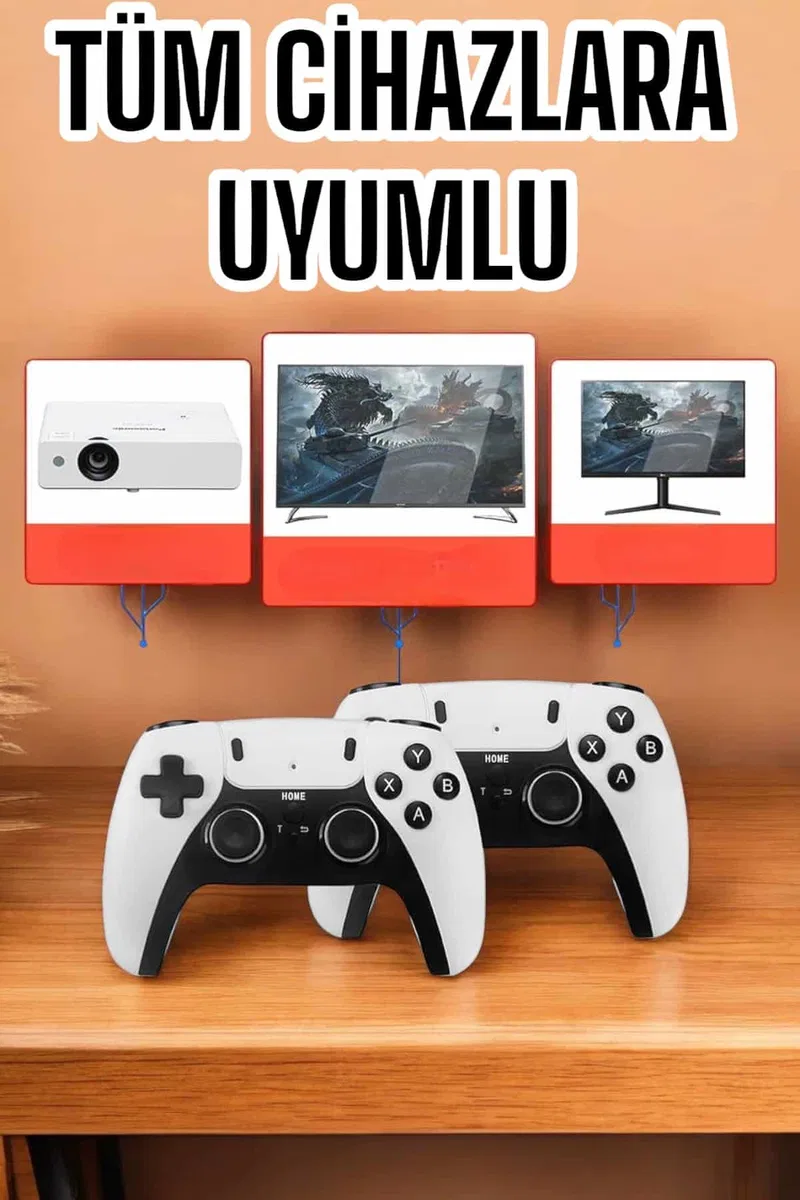 Joystick Çift Kollu Oyun Kolu Retro Oyun Yüksek Çözünürlüklü 3D Game görsel 2