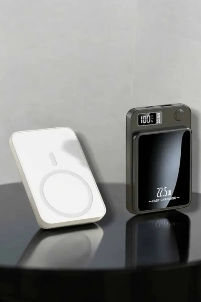 iOS Uyumlu 22. 5W Hızlı Şarj Magsafe Powerbank Dijital Göstergeli 10. 000 mAh görsel 2