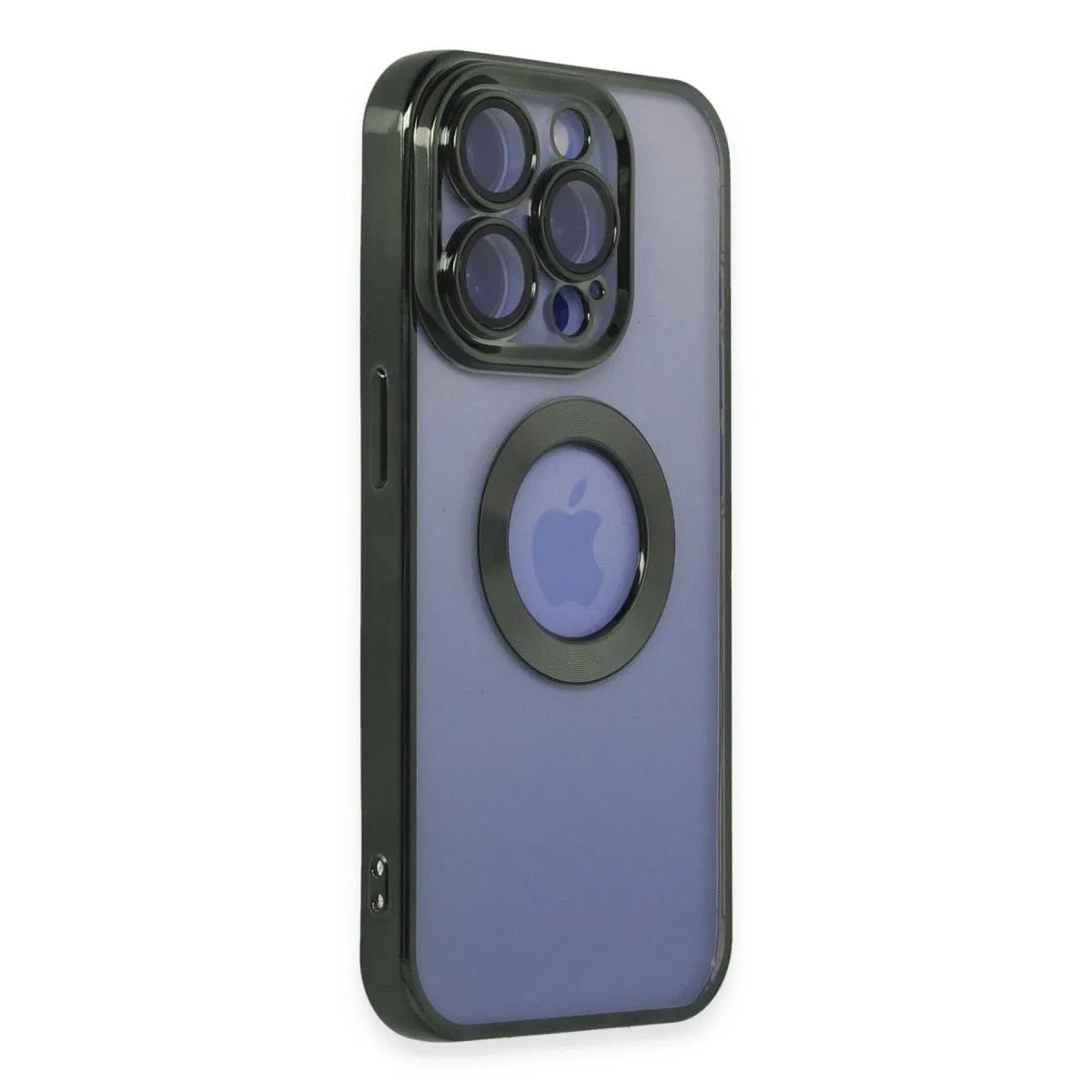 Apple İphone 15 Pro Kılıf Slot Silikon - Köknar Yeşili görsel 2