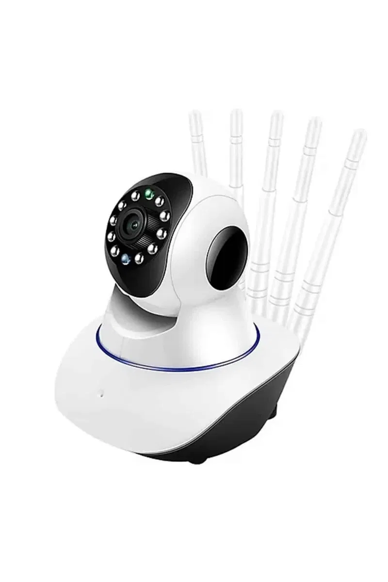 Akıllı Gece Görüşlü Sensörlü Wifi Kamera Telefondan Takip Edilebilir görsel 5