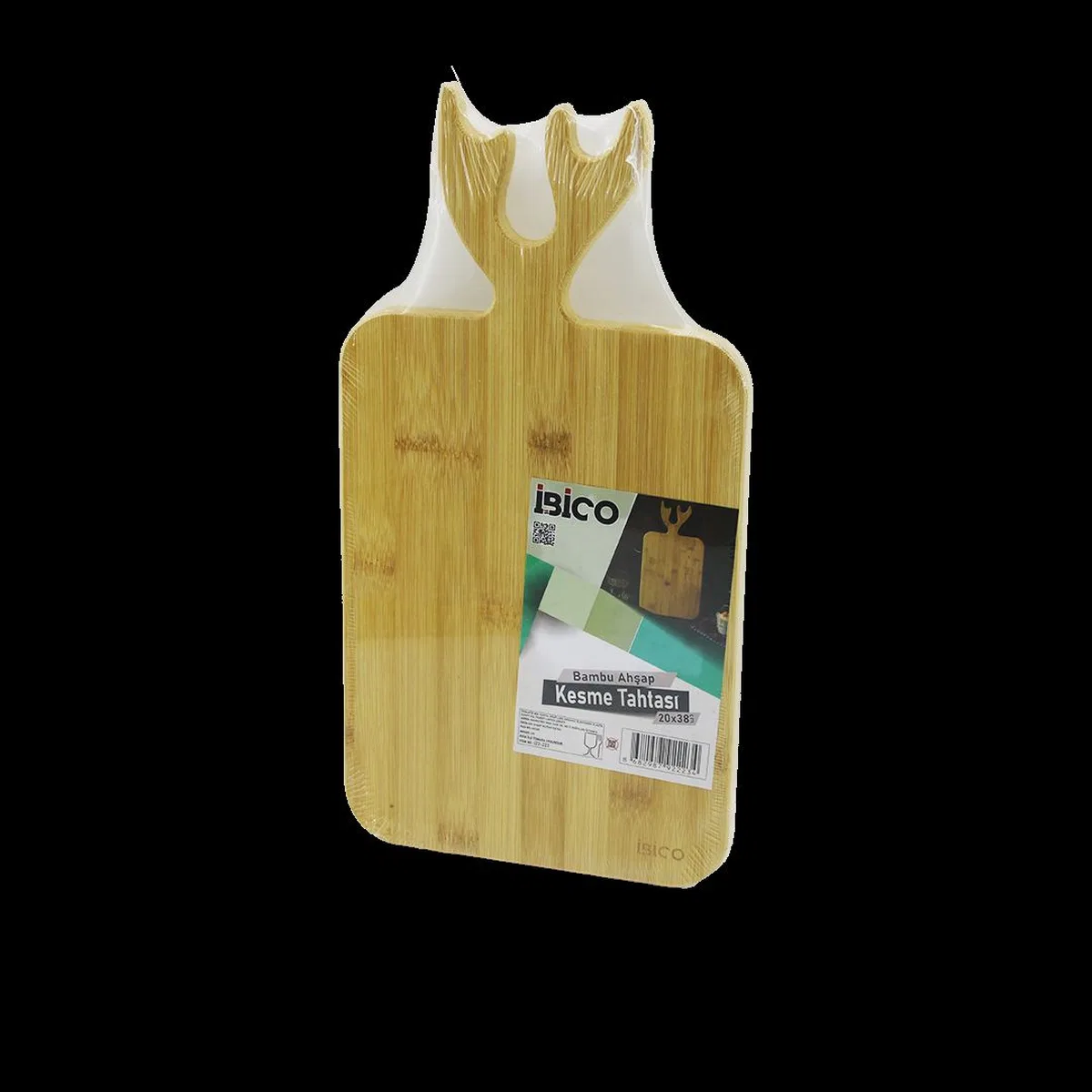 Bambu Kesim Panosu Kulplu 20x38 cm görsel 2