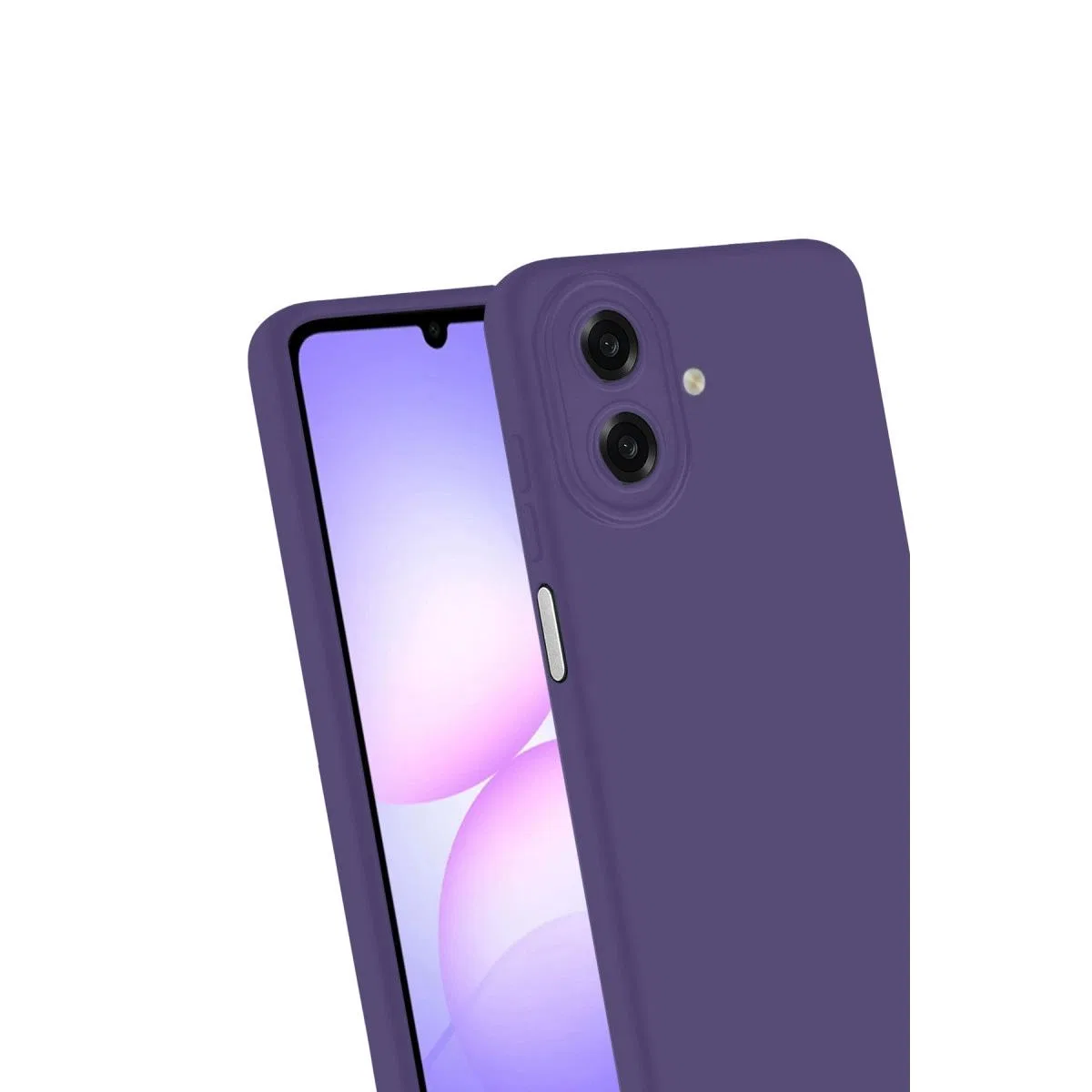 Samsung Galaxy A07 4g First Silikon - Mürdüm görsel 3