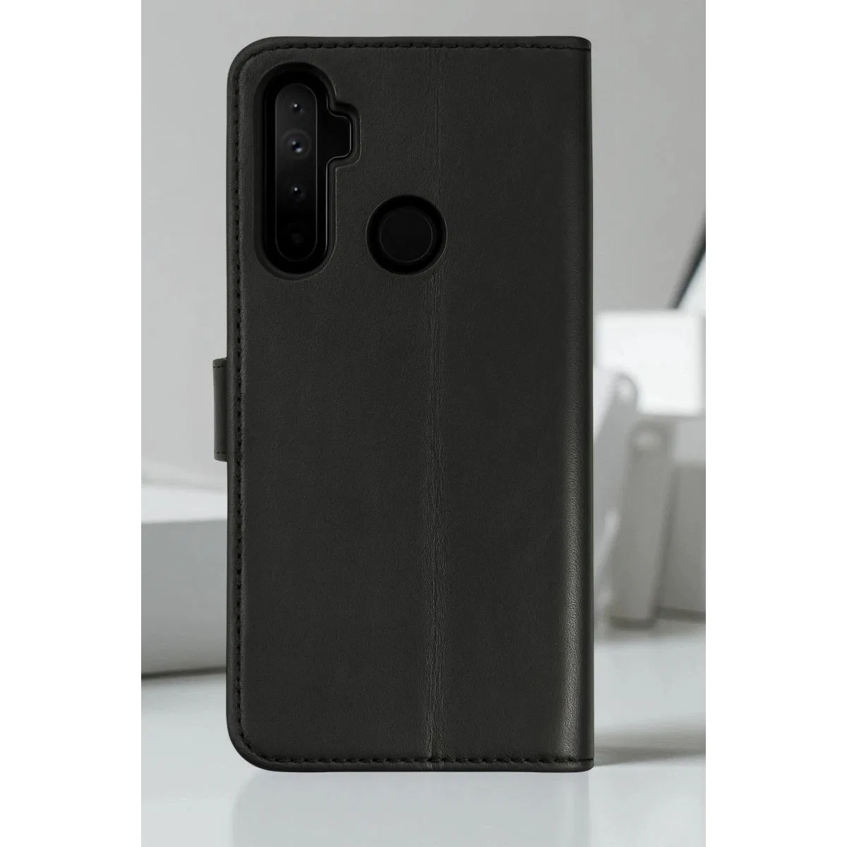 Realme 6i Kılıf Trend S Plus Kapaklı Kılıf - Gold görsel 4