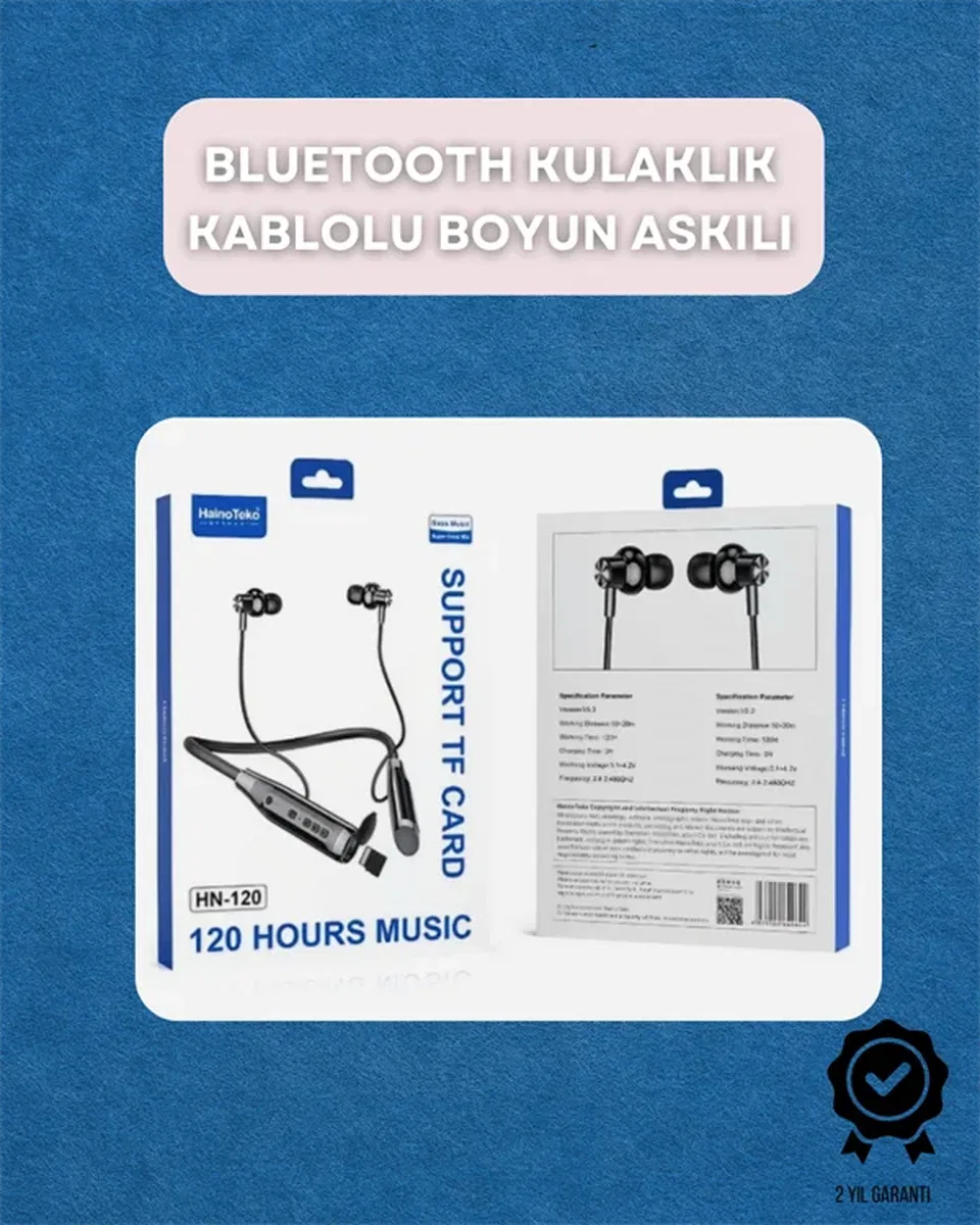 Bluetooth 5. 0 Kablosuz Kulaklık – Uzun Pil Ömrü ve Ergonomik Tasarım görsel 2