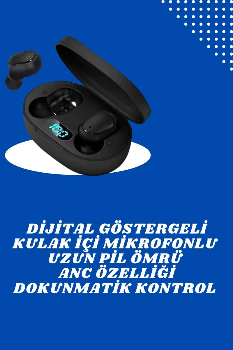 Çift Kulaklık Kampanyası Dokunmatik Kontrol Kulak İçi Yüksek Ses Kaliteli Mikrofonlu görsel 2