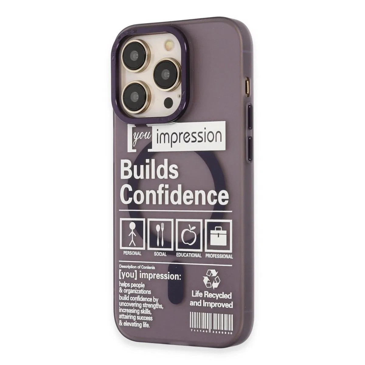 Apple İphone 14 Pro Kılıf Apollo Magneticsafe Desenli Kapak - Apollo Mor - 6 görsel 2