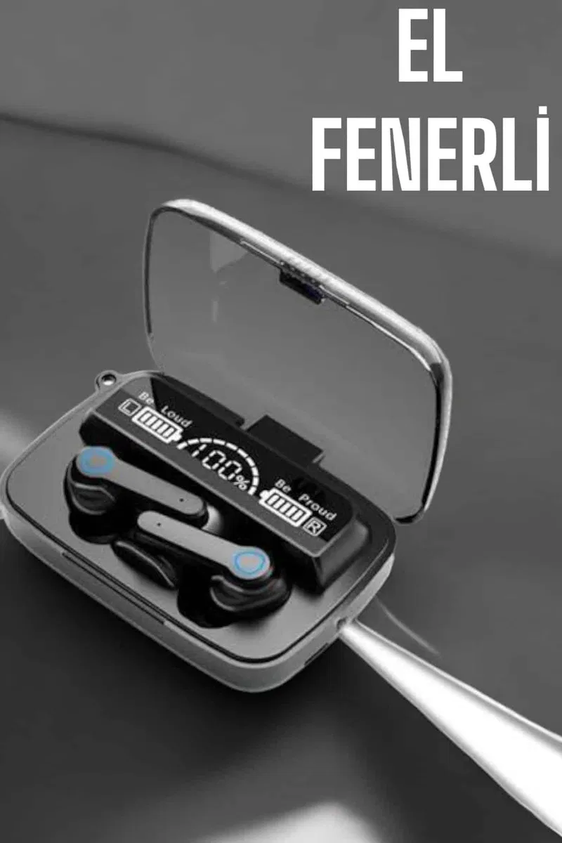 Bluetooth Kulaklık Powerbankli Dijital Göstergeli Dokunmatik Kontrol görsel 2