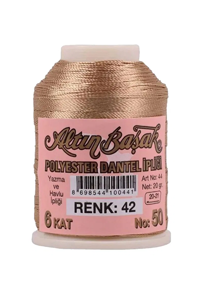 3 Adet Altınbaşak Oya ve Dantel İpi 20 gr - Royaleks - No: 042 görsel 3