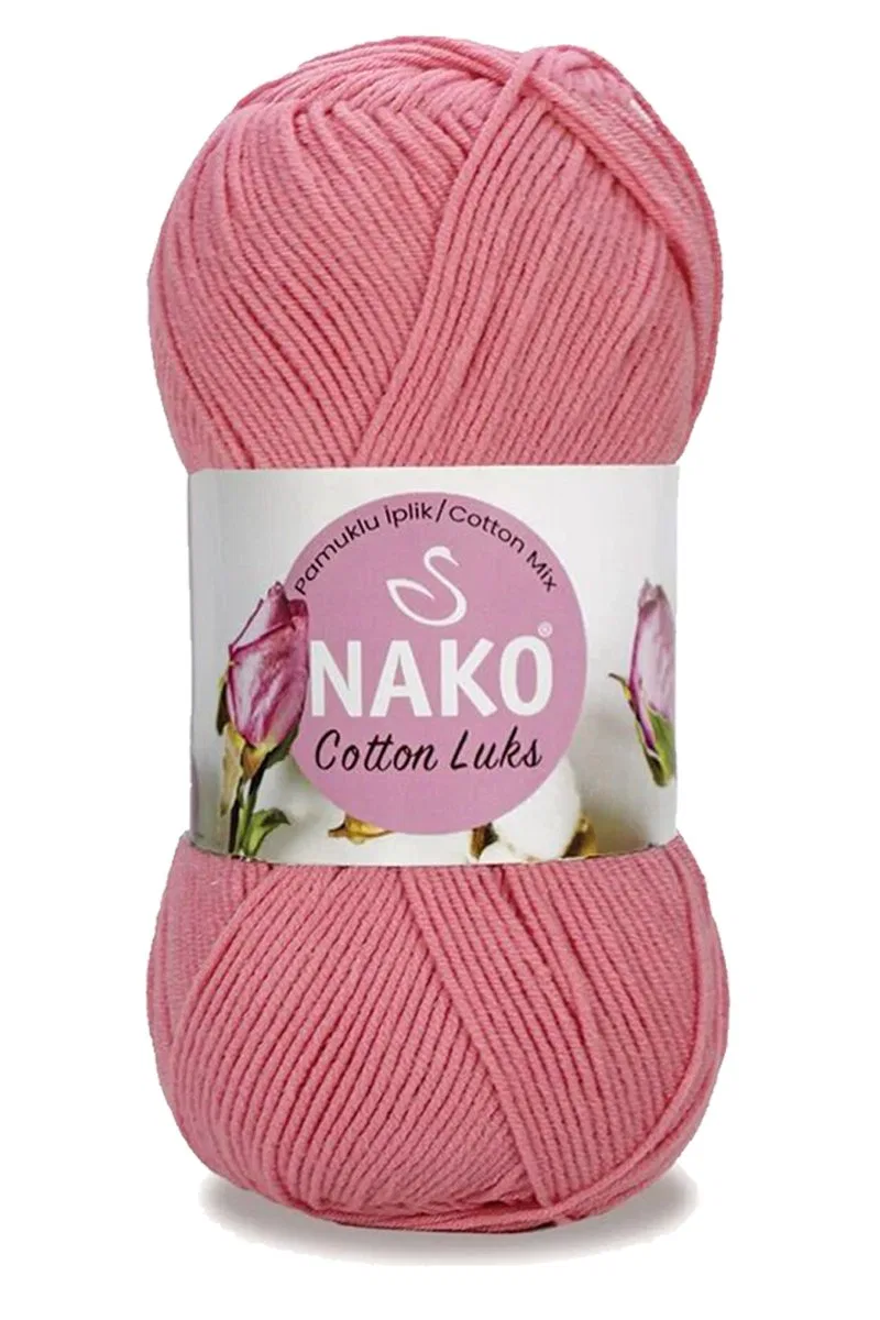 5 Adet Cotton Lüks Yelek Tunik Kazak Bluz Hırka İpi Yünü Gül Pembe 97551 görsel 2