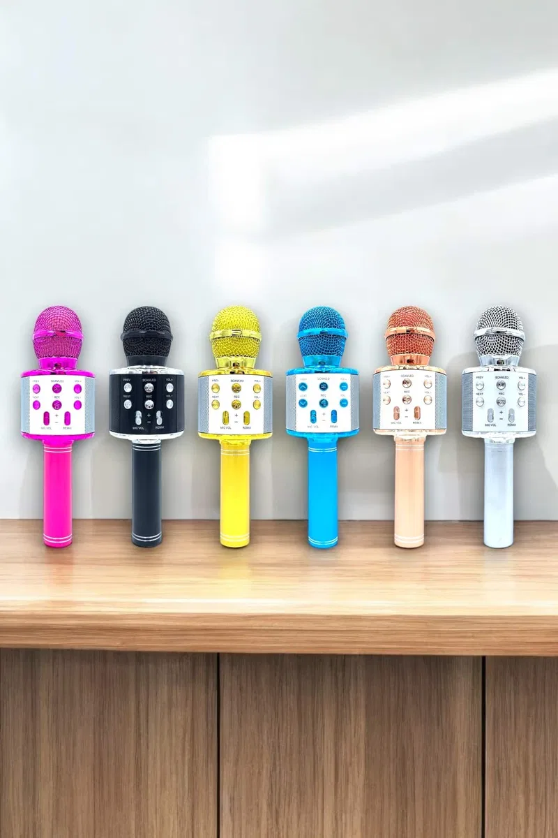 Taşınabilir Bluetooth Karaoke Mikrofon: Hafıza Kart Girişli, Etkileyici Performans görsel 3