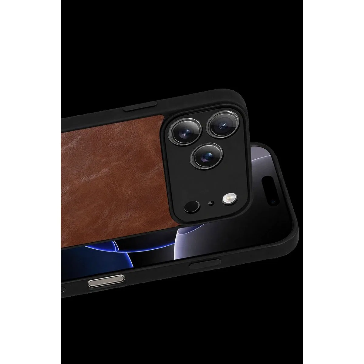 Apple İphone 17 Pro Max Aras Deri Kapak - Taba görsel 2