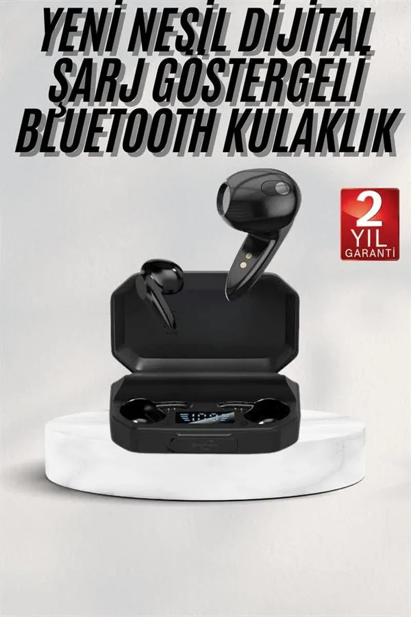 Siyah Profesyonel Kulaklık HD Mikrofonlu Çağrı Cevaplayabilen görsel 2