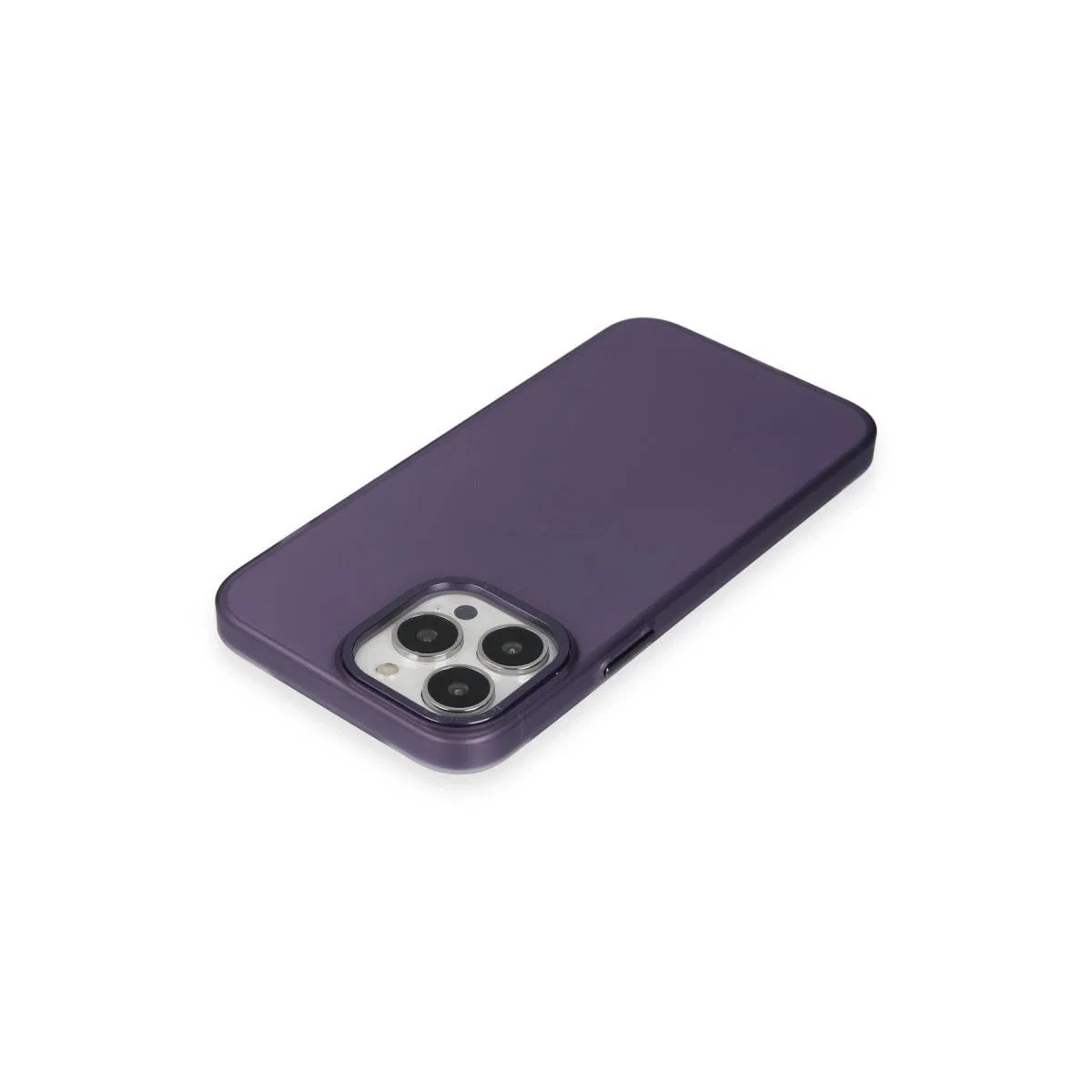 Apple İphone 15 Pro Max Kılıf Modos Metal Kapak - Derin Mor görsel 4