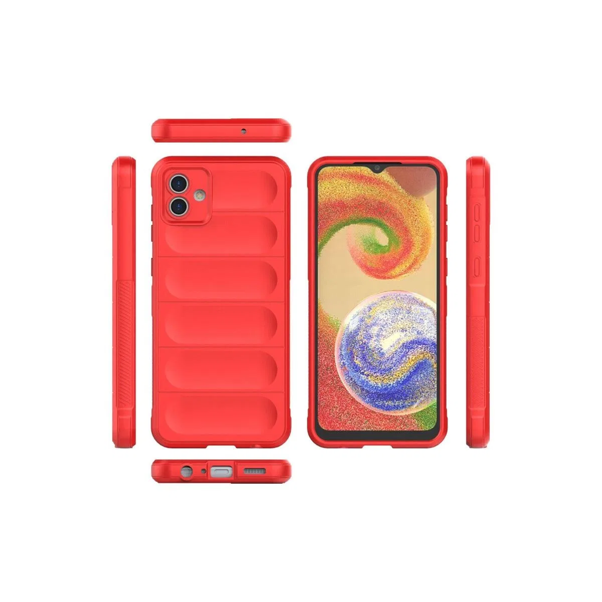 Samsung Galaxy A04 Kılıf Optimum Silikon - Kırmızı görsel 3