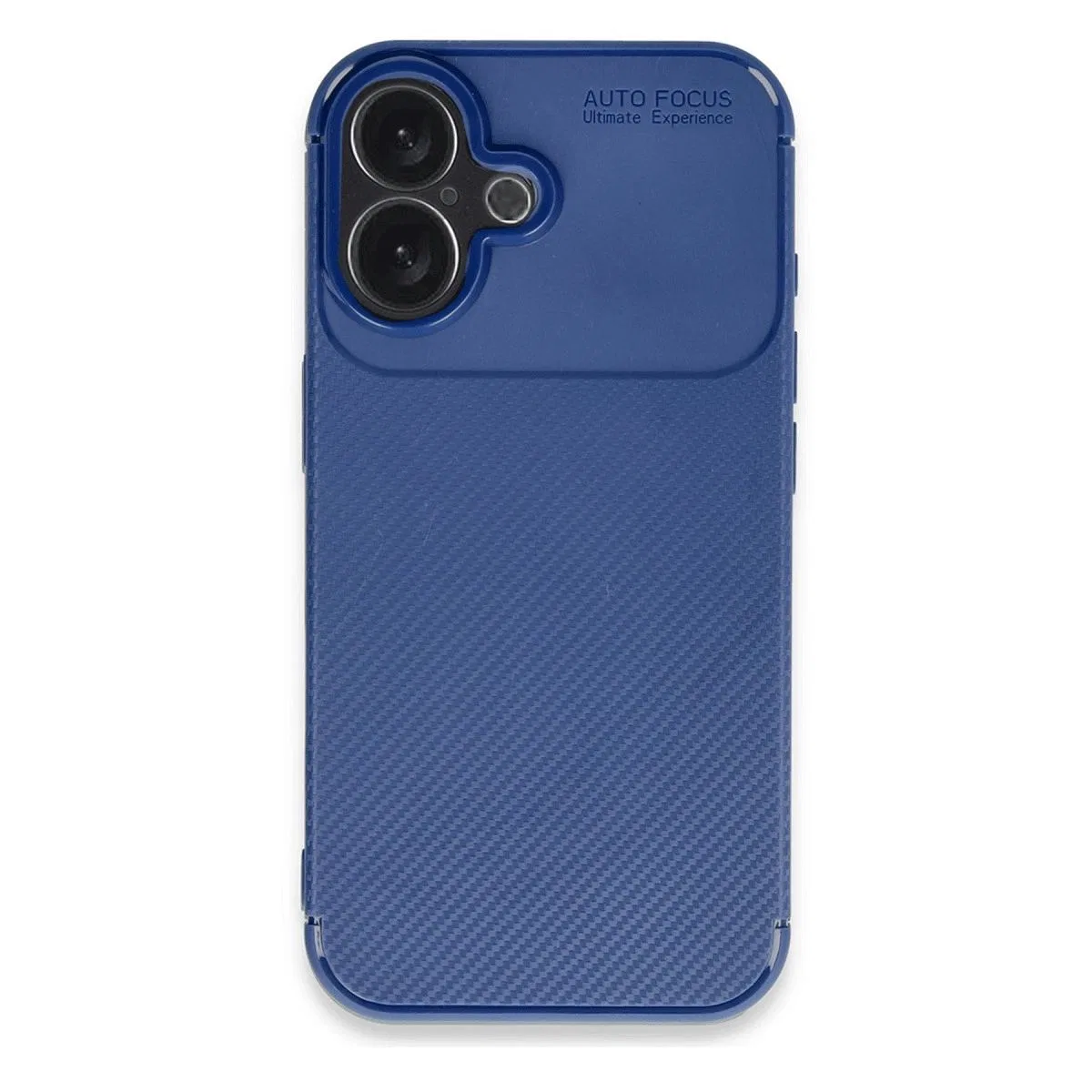 Apple İphone 16 Plus Kılıf Auto Focus Karbon Kapak - Lacivert görsel 4