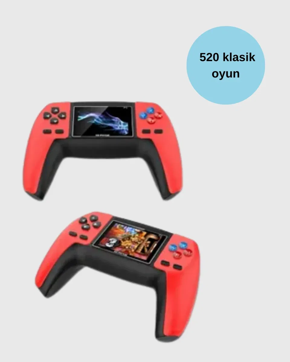 P5 Retro GamePad | 520 Klasik Oyunlu Mini Oyun Konsolu görsel 3