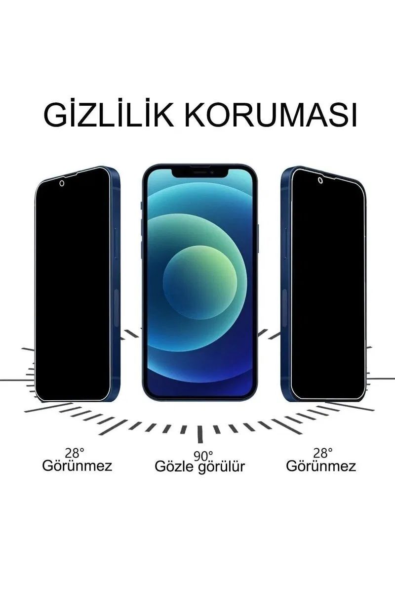 Iphone 13 Pro Max Uyumlu Hayalet Ekran Gizli Tam Kaplayan Kırılmaz Cam Seramik Ekran Koruyucu Film görsel 3