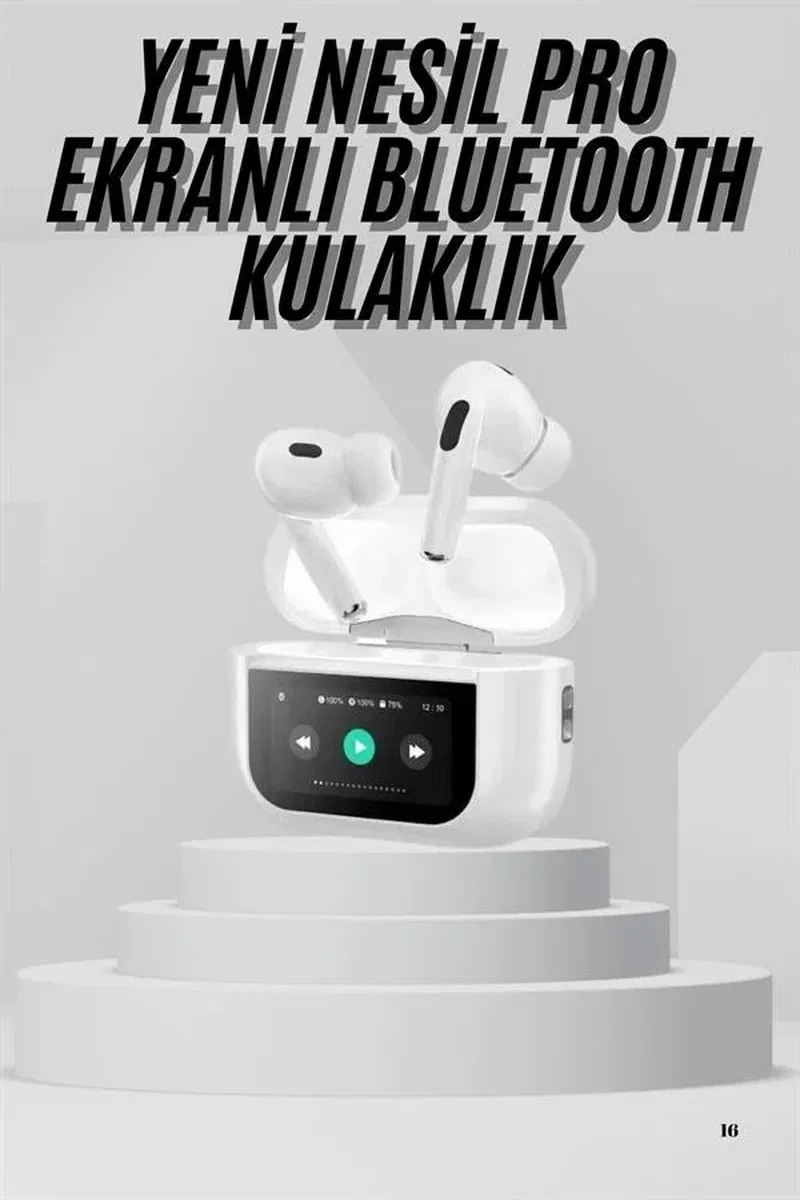 Dokunmatik Ekranlı Air Pro 2 ANC Kulaklık Kablosuz Çok Fonksiyonlu görsel 2