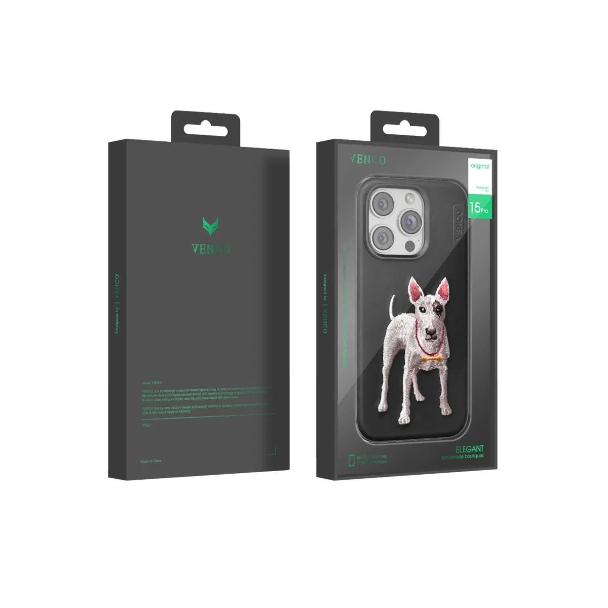 Venco Apple İphone 15 Pro Max Perma Desenli Kapak - Lacivert görsel 5