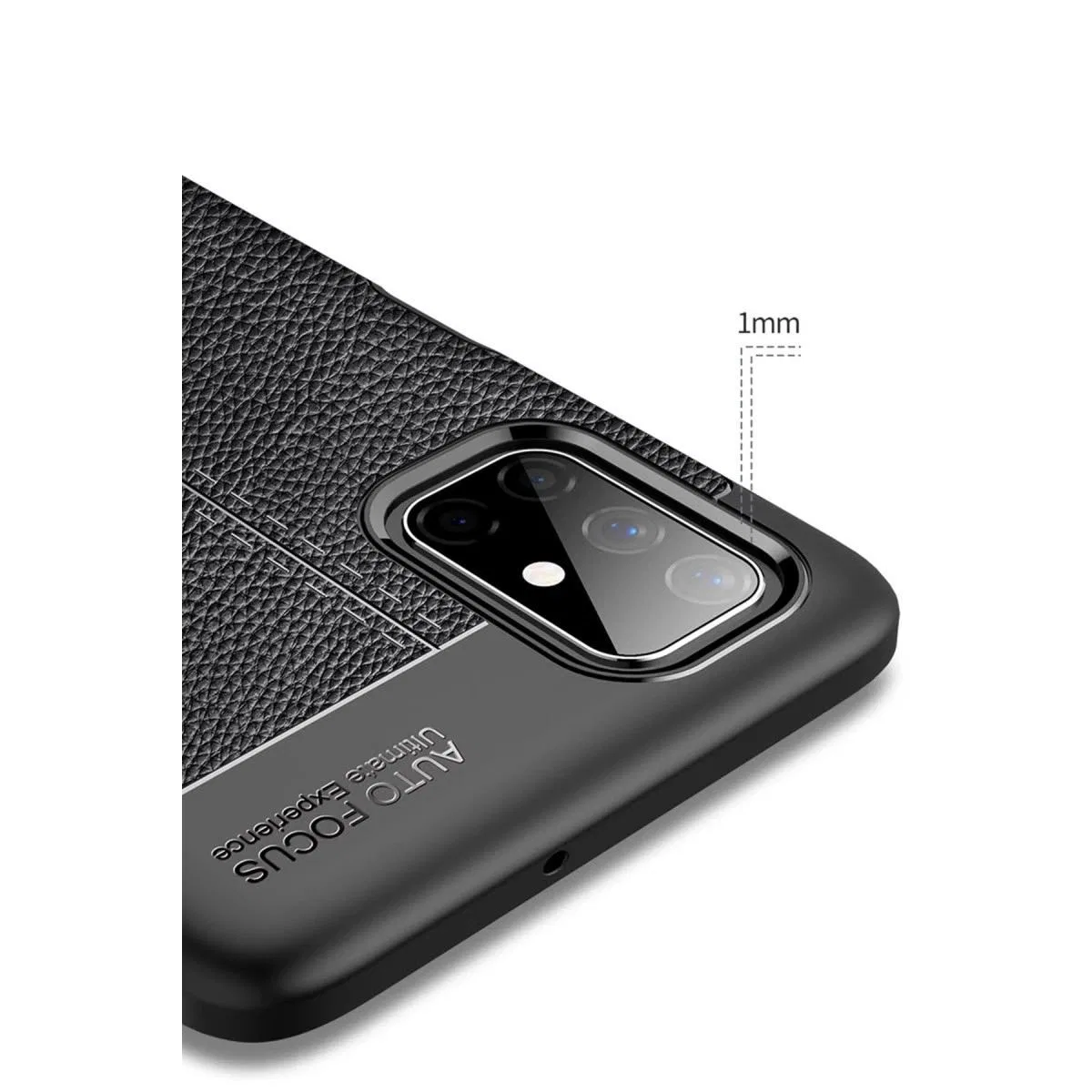 Samsung Galaxy M51 Kılıf Auto Focus Kapak - Siyah görsel 5