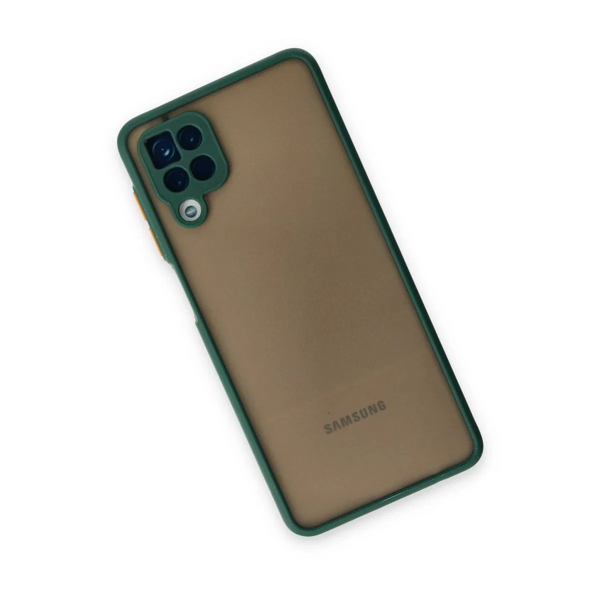 Samsung Galaxy A12 Kılıf Montreal Silikon Kapak - Yeşil görsel 2