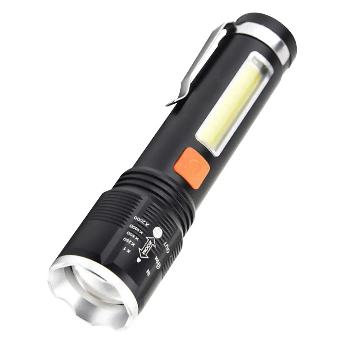Gold Orion Km-102 4 Modlu Tip-c Şarjlı Zoomlu Taktikal El Feneri görsel 5