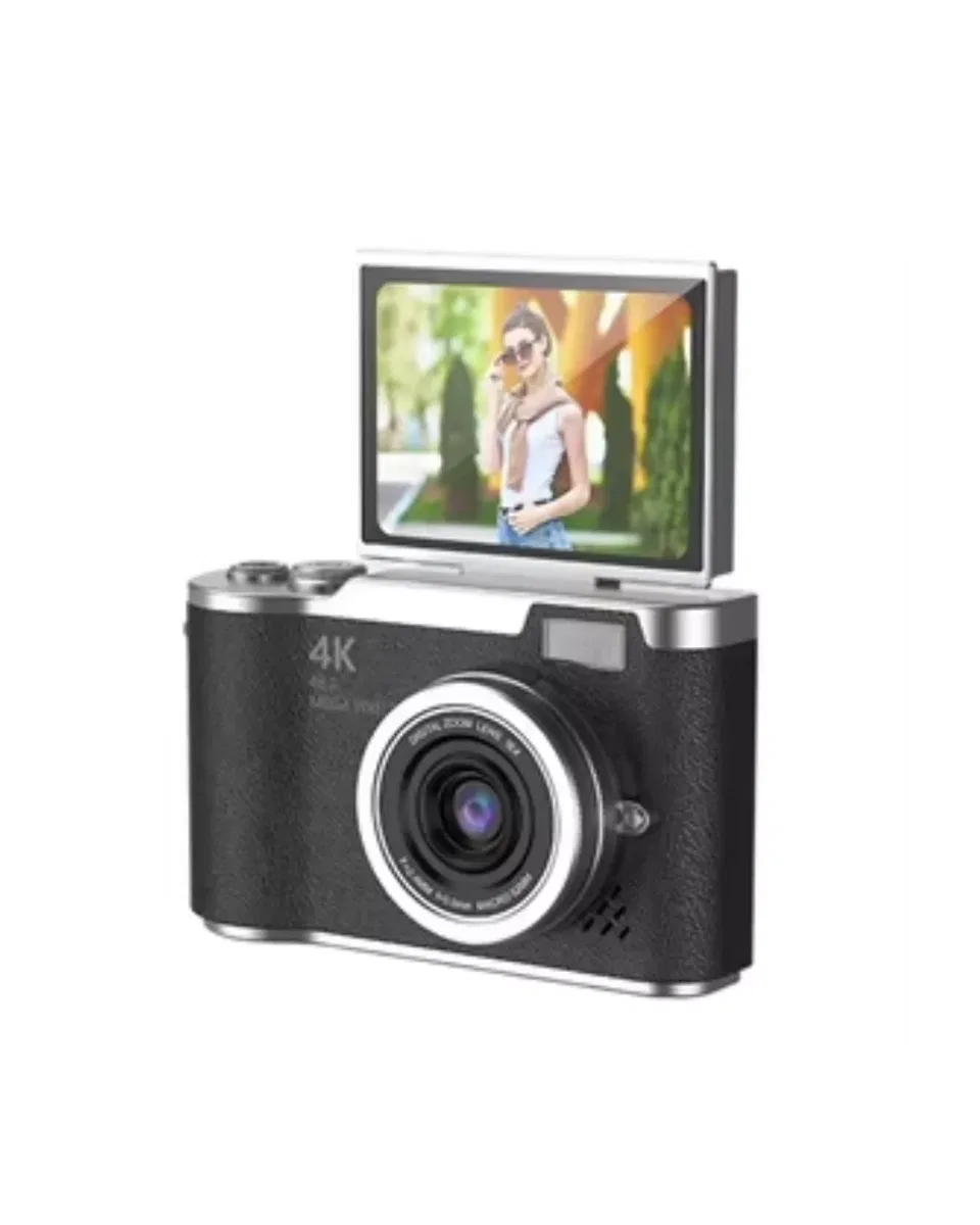 48 MP Kompakt Dijital Kamera 4K Video 8X Zoom ve Flip Ekran Selfie Vlog Uyumlu görsel 2