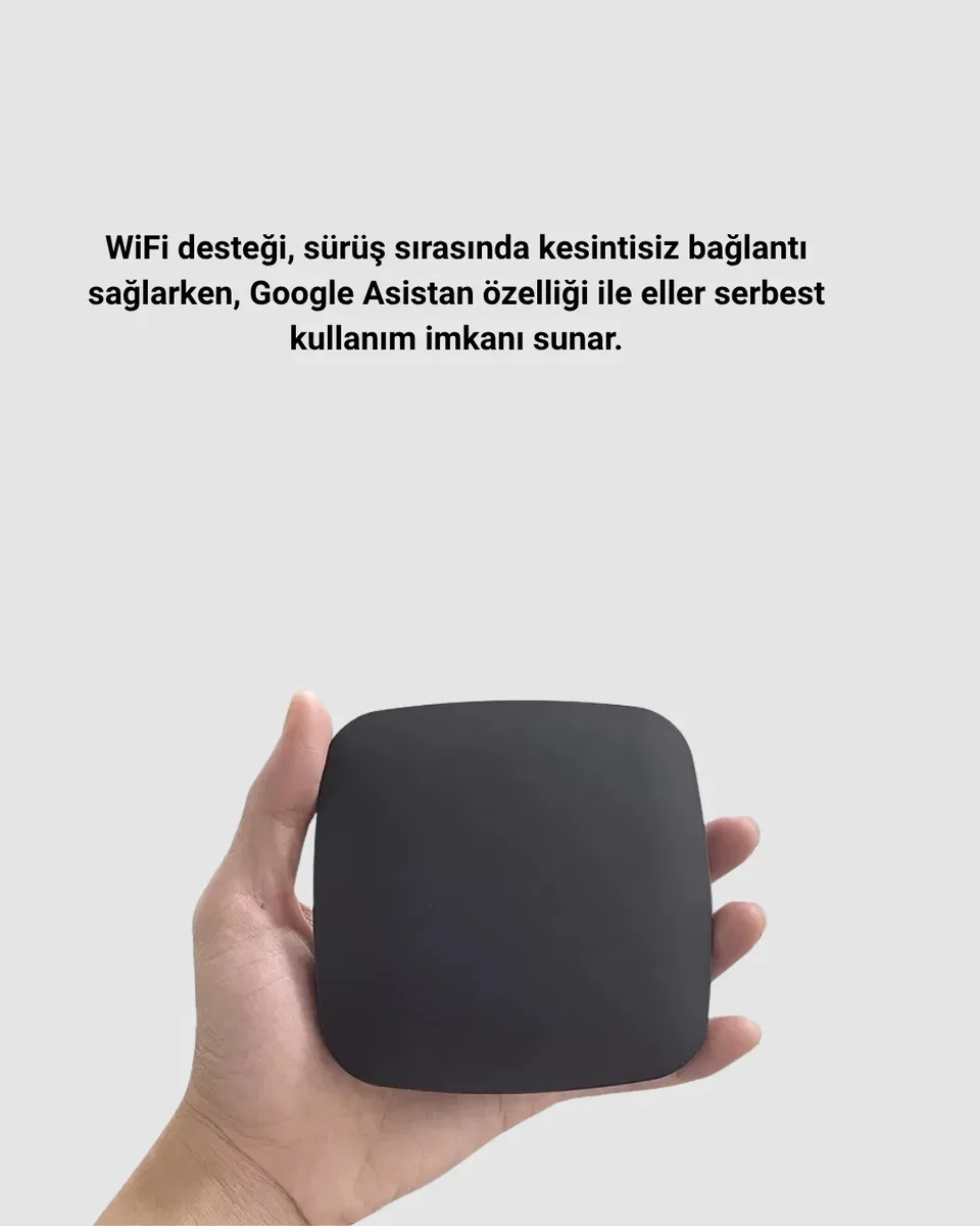 Android Auto Kablosuz Dönüştürücü Hızlı Eşleşme ve Sesli Asistan Destekli Yeni Nesil görsel 2