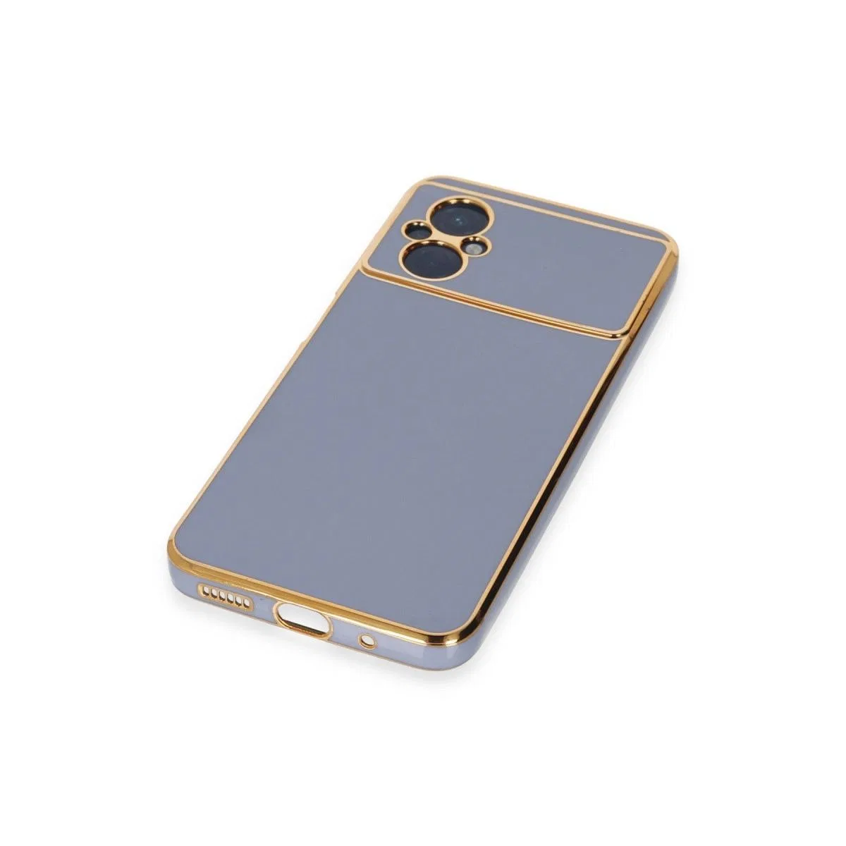 Xiaomi Poco M5 Kılıf Volet Silikon - Mavi görsel 5