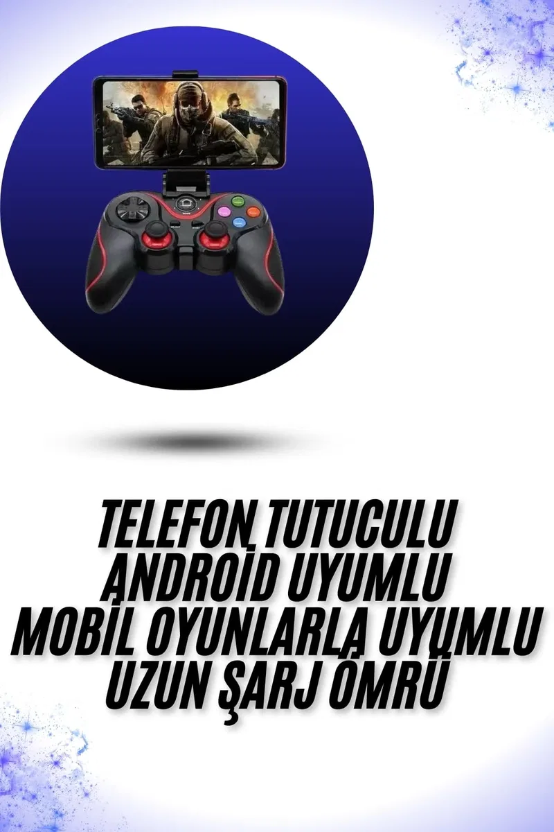 Yeni Nesil X3 Gamepad Android Uyumlu Telefon Tutucu Özellikli Joystick görsel 2