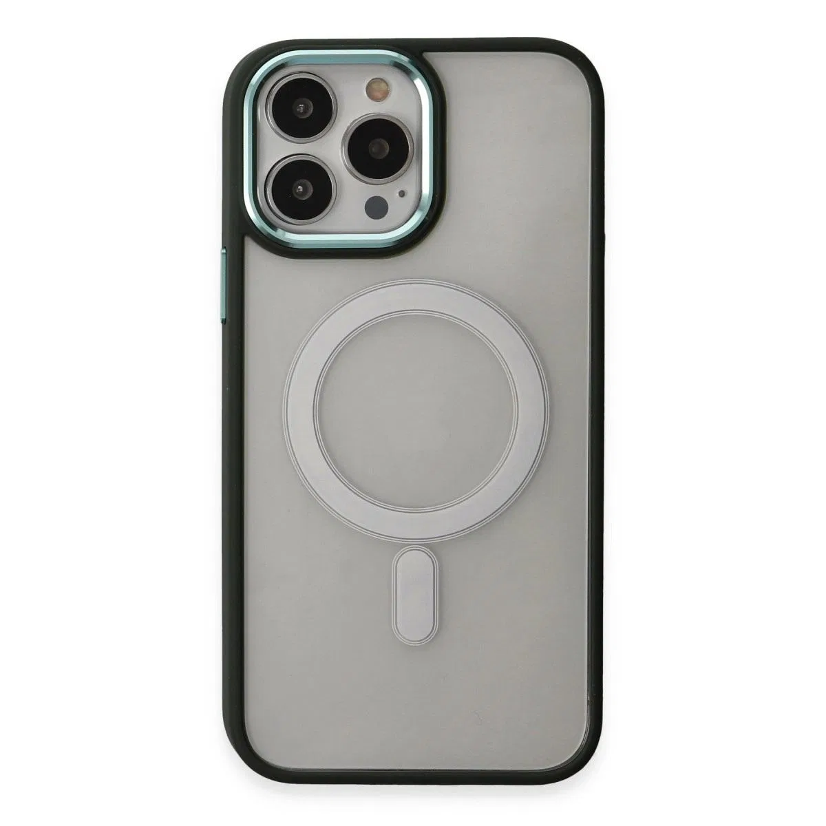 Apple İphone 15 Pro Kılıf Room Magneticsafe Silikon - Köknar Yeşili görsel 2