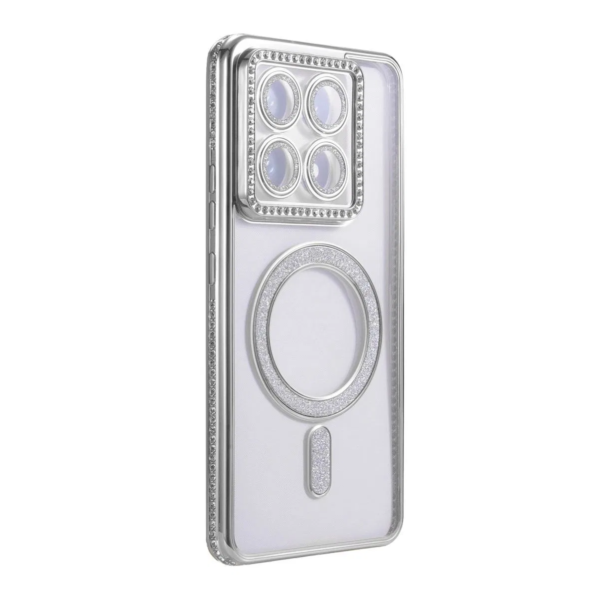 Xiaomi Mi 14t Pro Joke Simli Magneticsafe Kılıf - Gümüş görsel 3