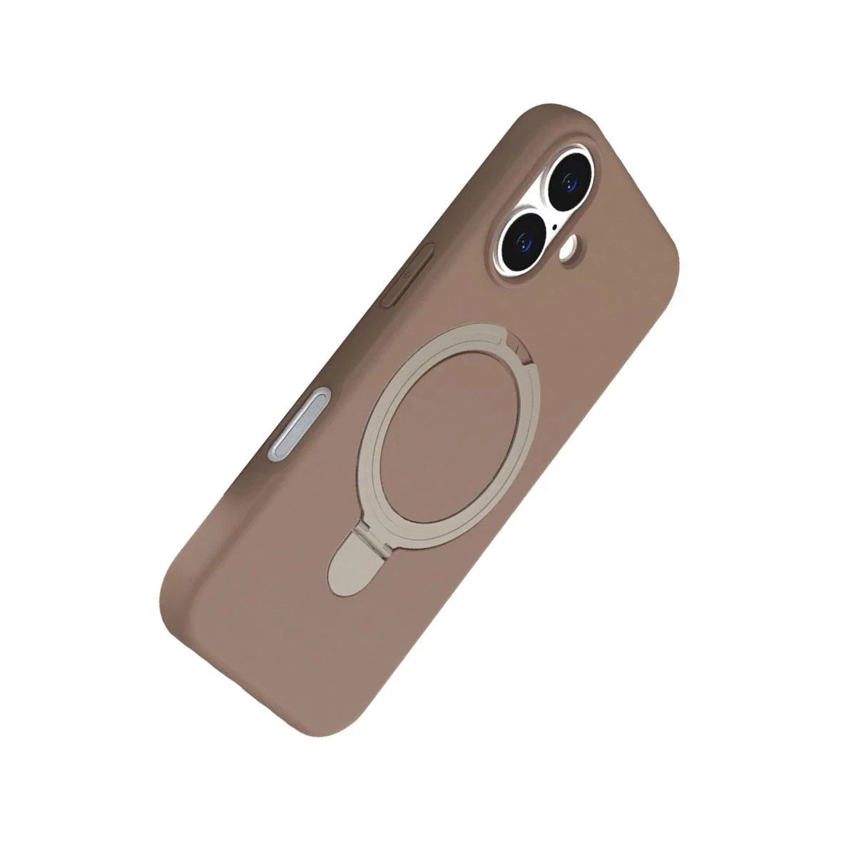 Apple İphone 16 Plus Regal Magsafe Standlı Kapak - Çöl Titanyum görsel 4