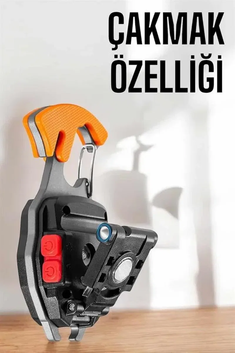 yeni nesil Kamp Feneri Çok Fonksiyonlu Fener Anahtarlık Usb Çakmaklı Cam Kırıcı Kemer Kesici Açacak görsel 4