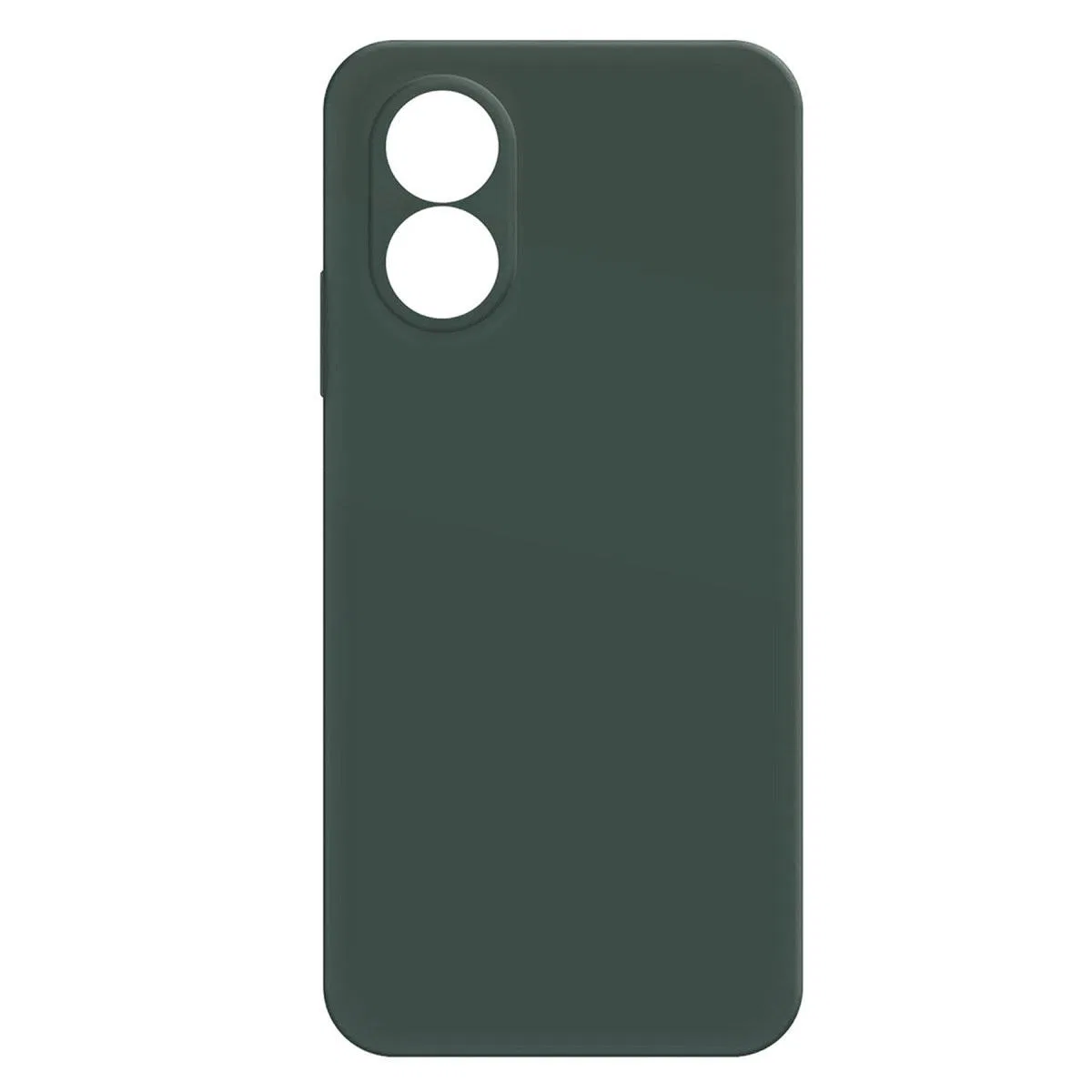 Oppo A38 Kılıf First Silikon - Koyu Yeşil görsel 2