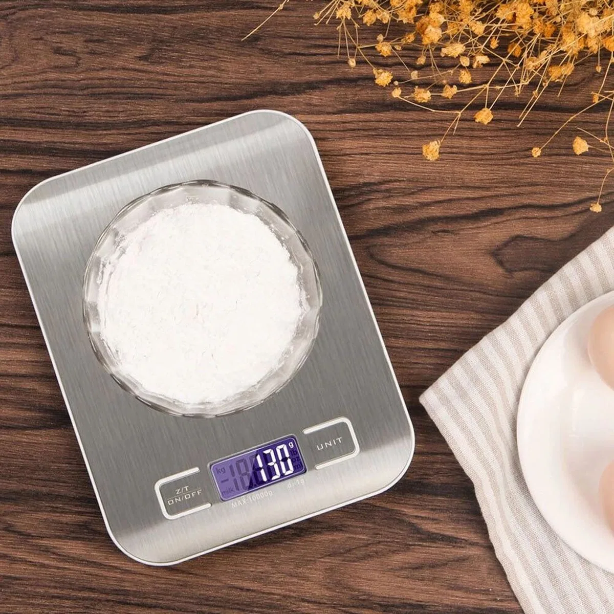 Lüx Dijital Mutfak Terazisi 5 Kg 1 Gr Hassas Paslanmaz Çelik + Pil görsel 3