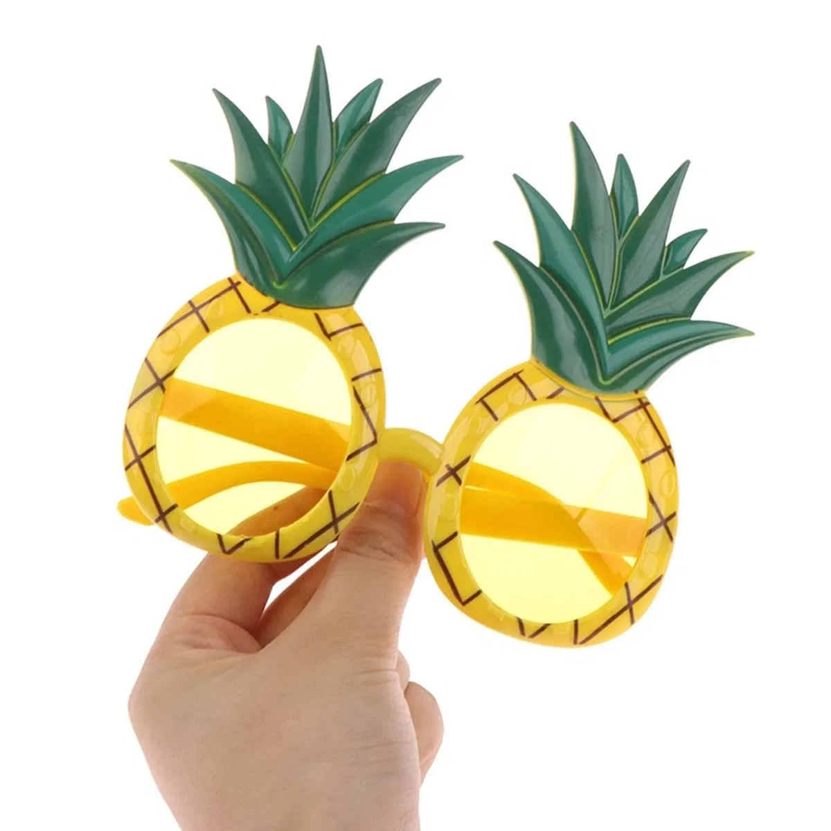 Tropikal Hawaii Ananas Şekilli Parti Gözlüğü 9. 5 X 14 Cm görsel 2