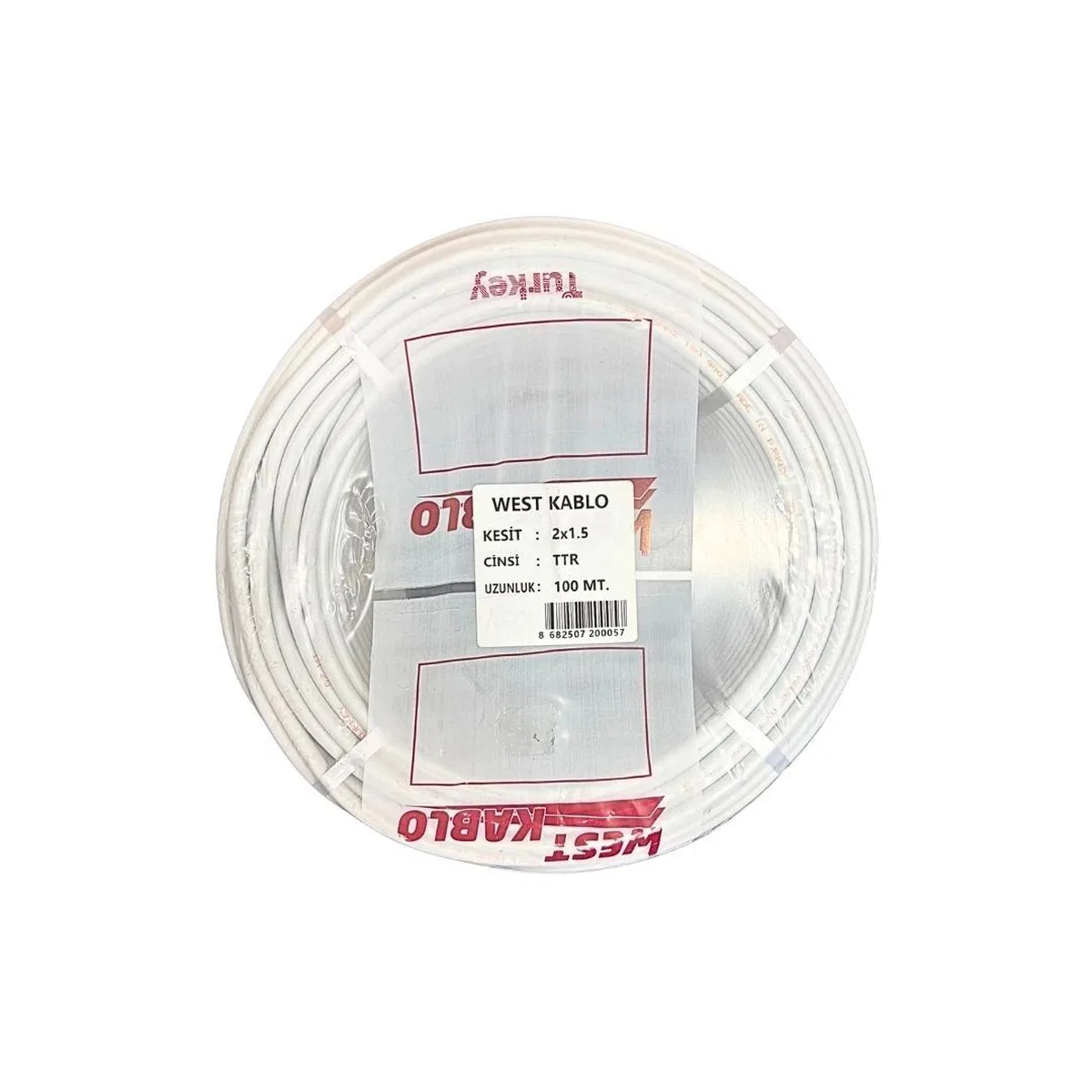 2x1, 5 mm Ttr Elektrik Kablosu 100 metre