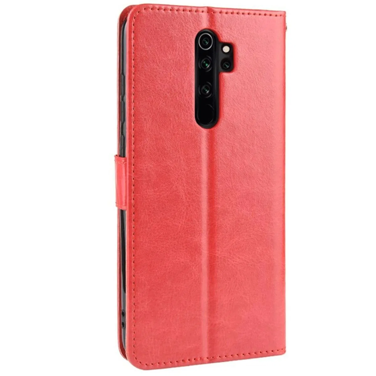 Xiaomi Redmi Note 8 Pro Kılıf Trend S Plus Kapaklı Kılıf - Kırmızı görsel 2