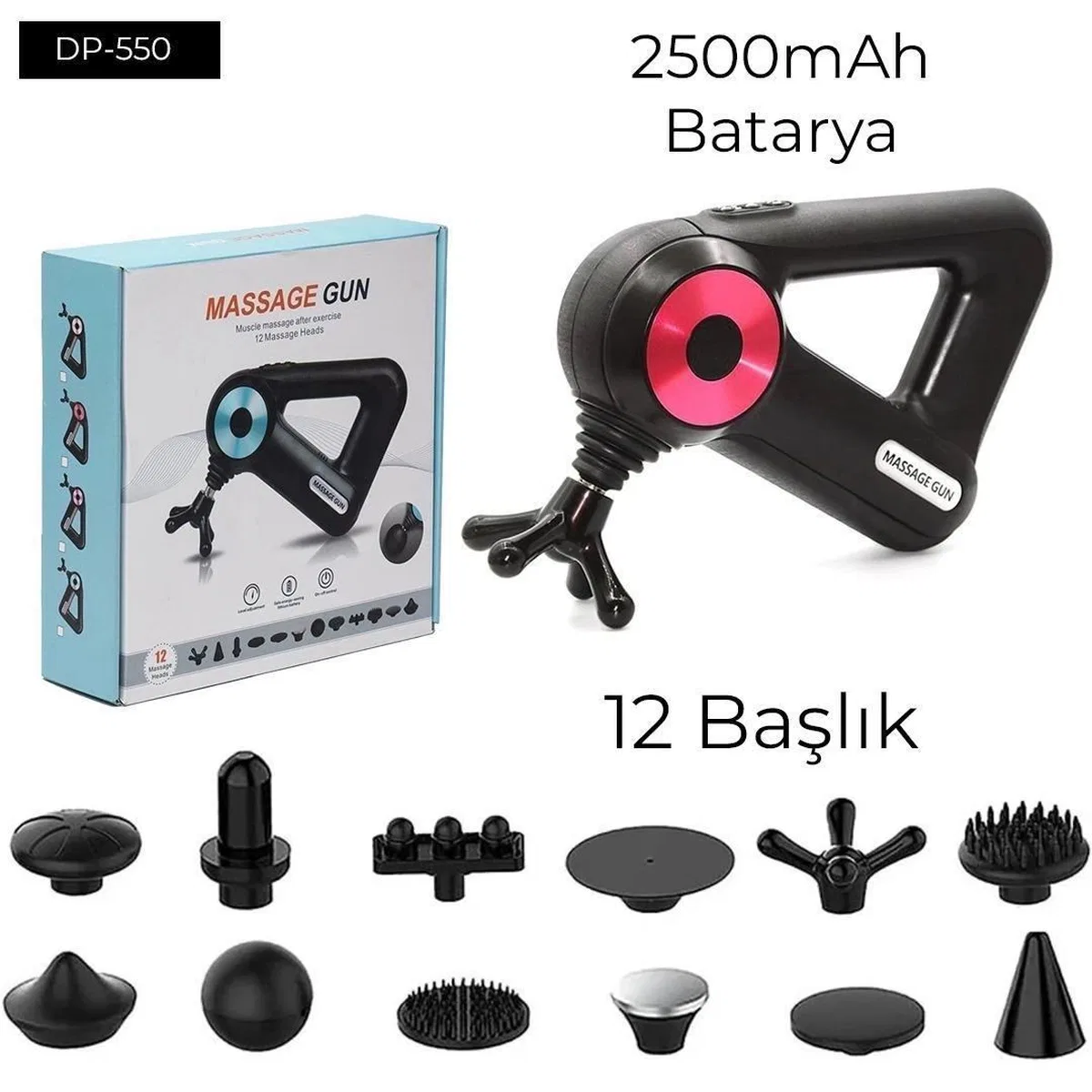12 Başlıklı Masaj Aleti görsel 2