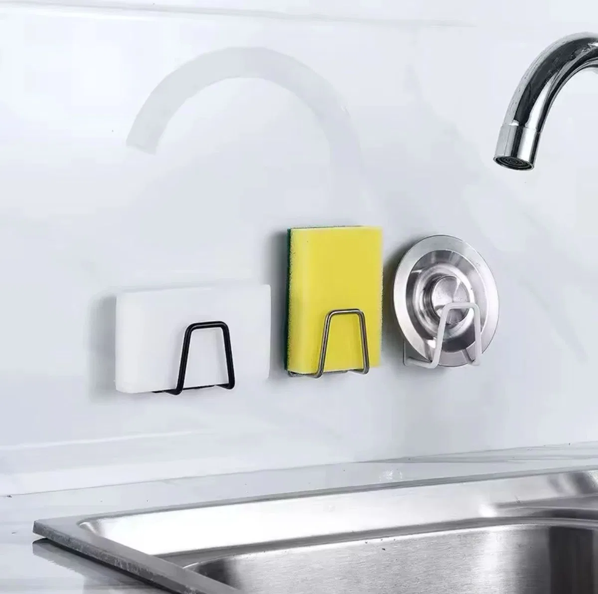 Kendinden Yapışkanlı Çelik Drenaj Rafı, Askı görsel 3