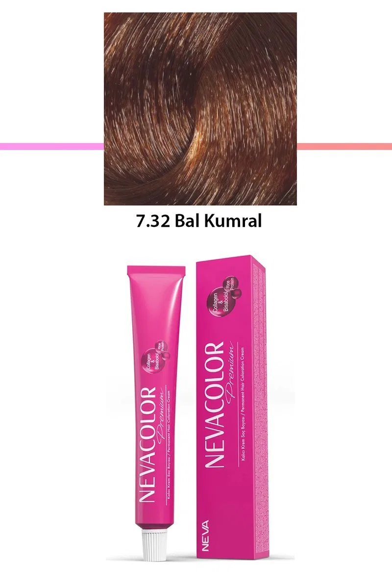 Premium 7. 32 Bal Kumral - Kalıcı Krem Saç Boyası 50 g Tüp