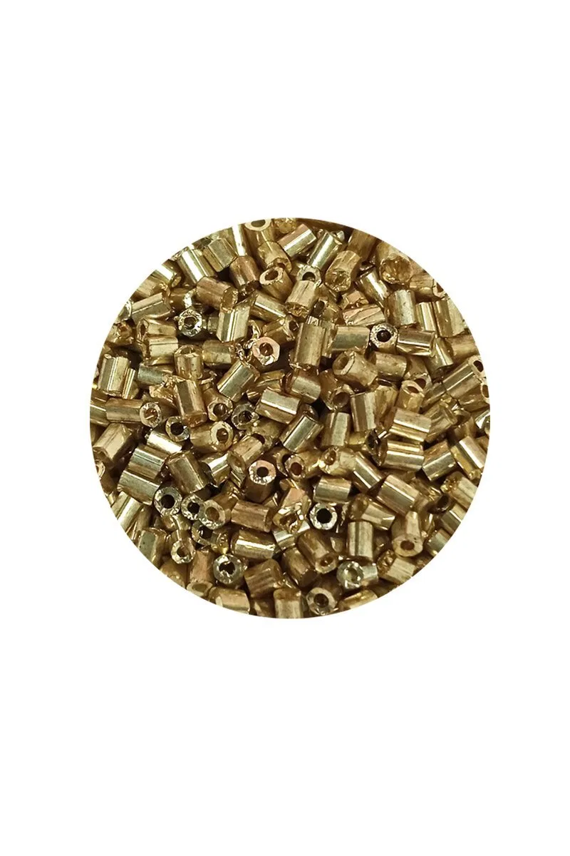 Kesme Cam Boncuk 2mm - 20 Gram - Gold -BNC308 görsel 2