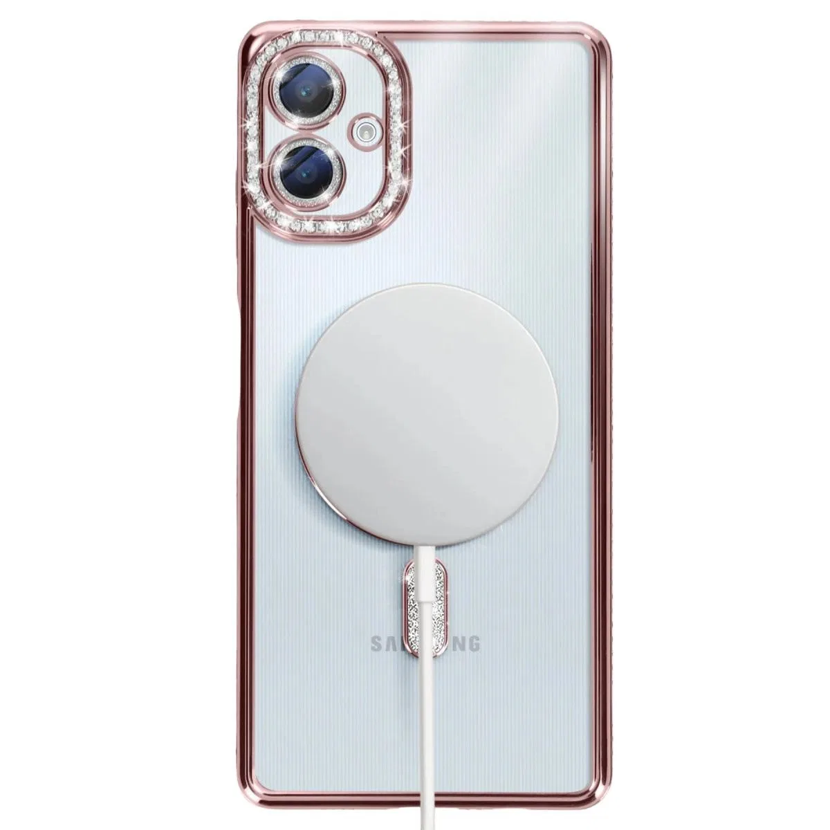 Samsung Galaxy A06 Joke Simli Magneticsafe Kılıf - Pembe görsel 5
