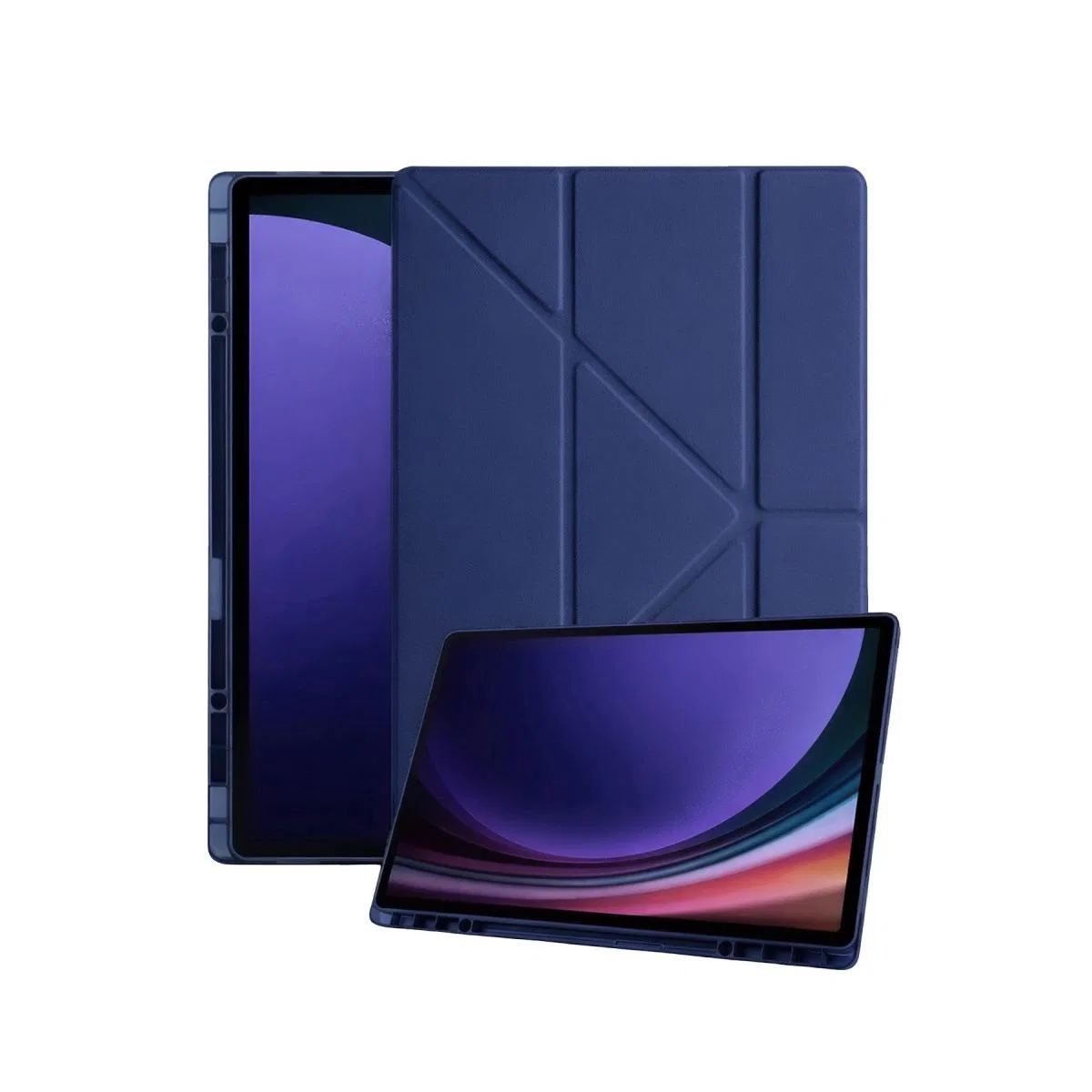 Samsung Galaxy X930 Tab S11 Ultra 14. 6 Kalemlikli Mars Tablet Kılıfı - Lacivert