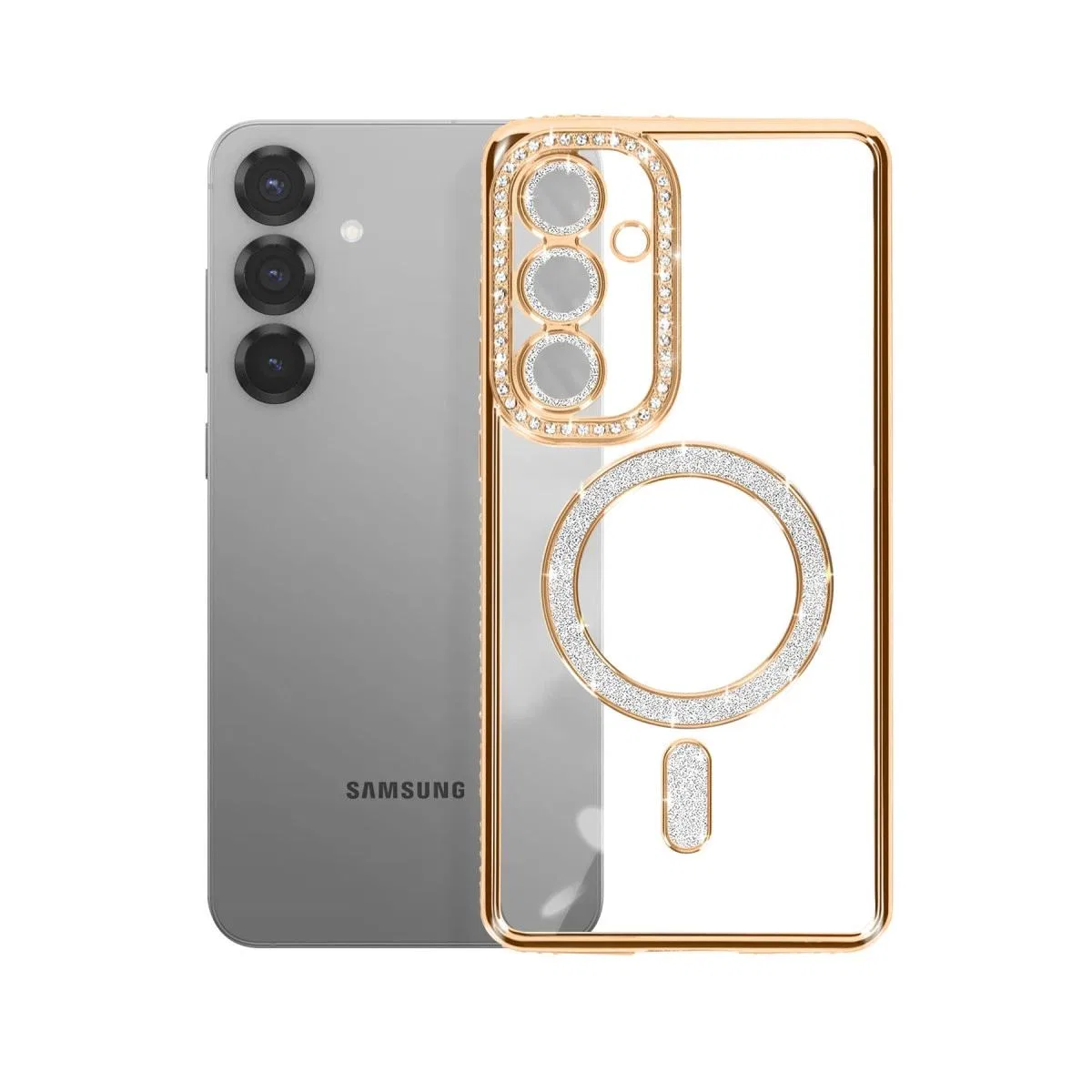 Joko Samsung Galaxy S26 Plus Joke Simli Magneticsafe Kılıf - Gold görsel 3